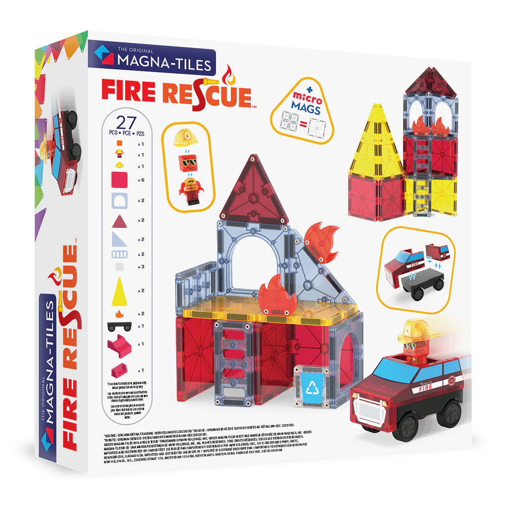 Magna Tiles Fire Rescue 27 pc SET