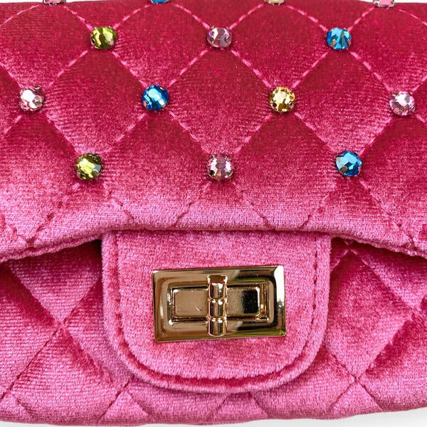 Quilted Purse - Fuchsia