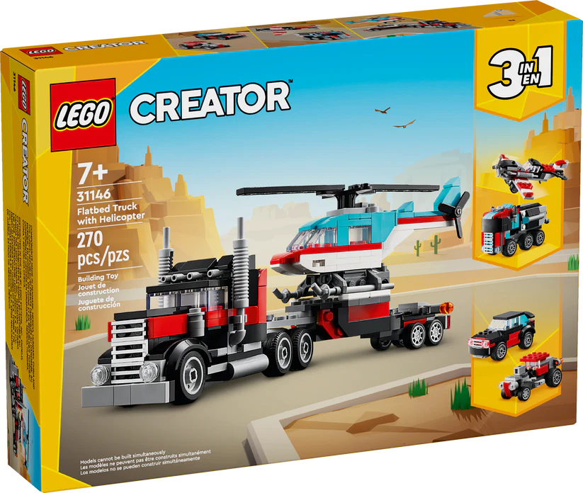 31146 Flatbed Truck with Helocopter