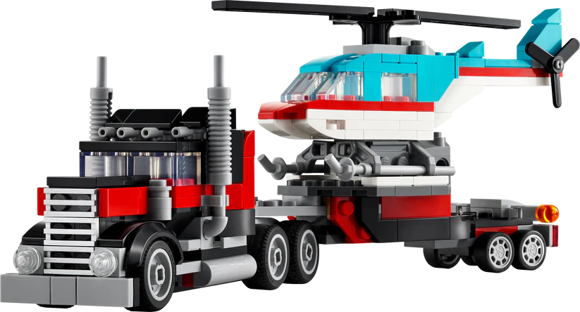 31146 Flatbed Truck with Helocopter