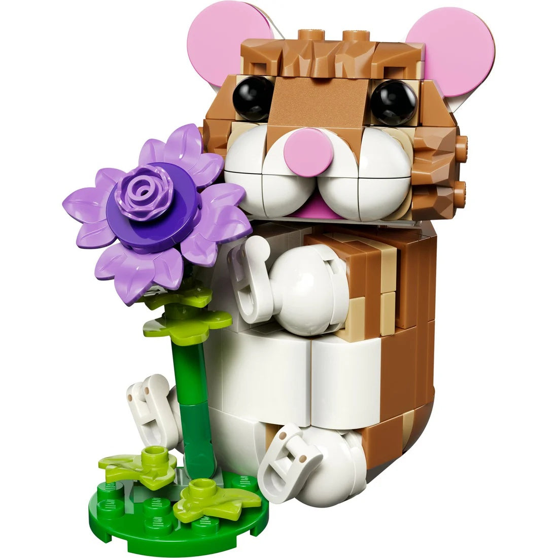31376 Cute Hamster with a Flower