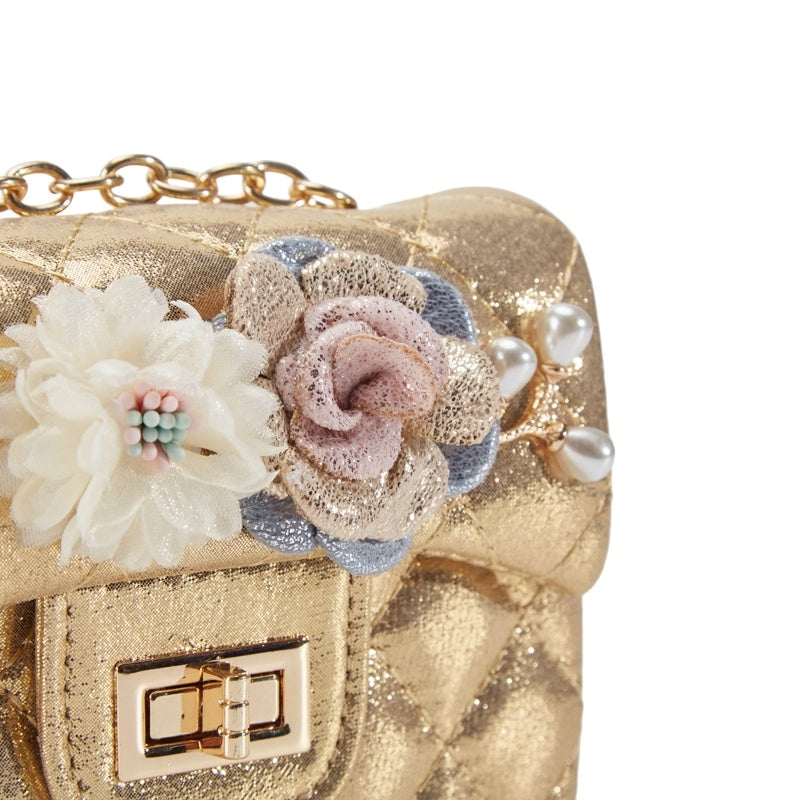 Quilted Purse - Gold