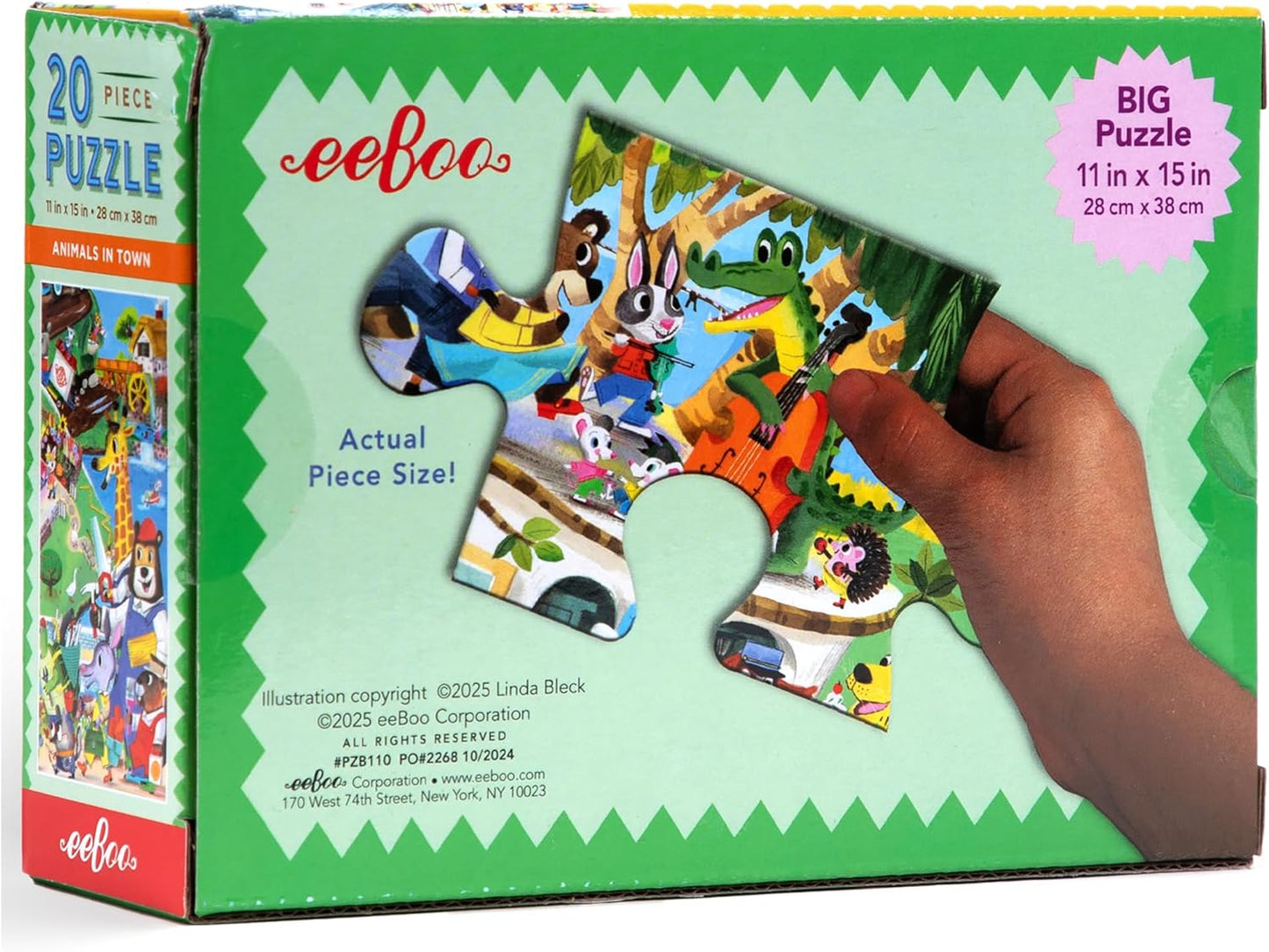 Animals in Town 20 Piece Puzzle
