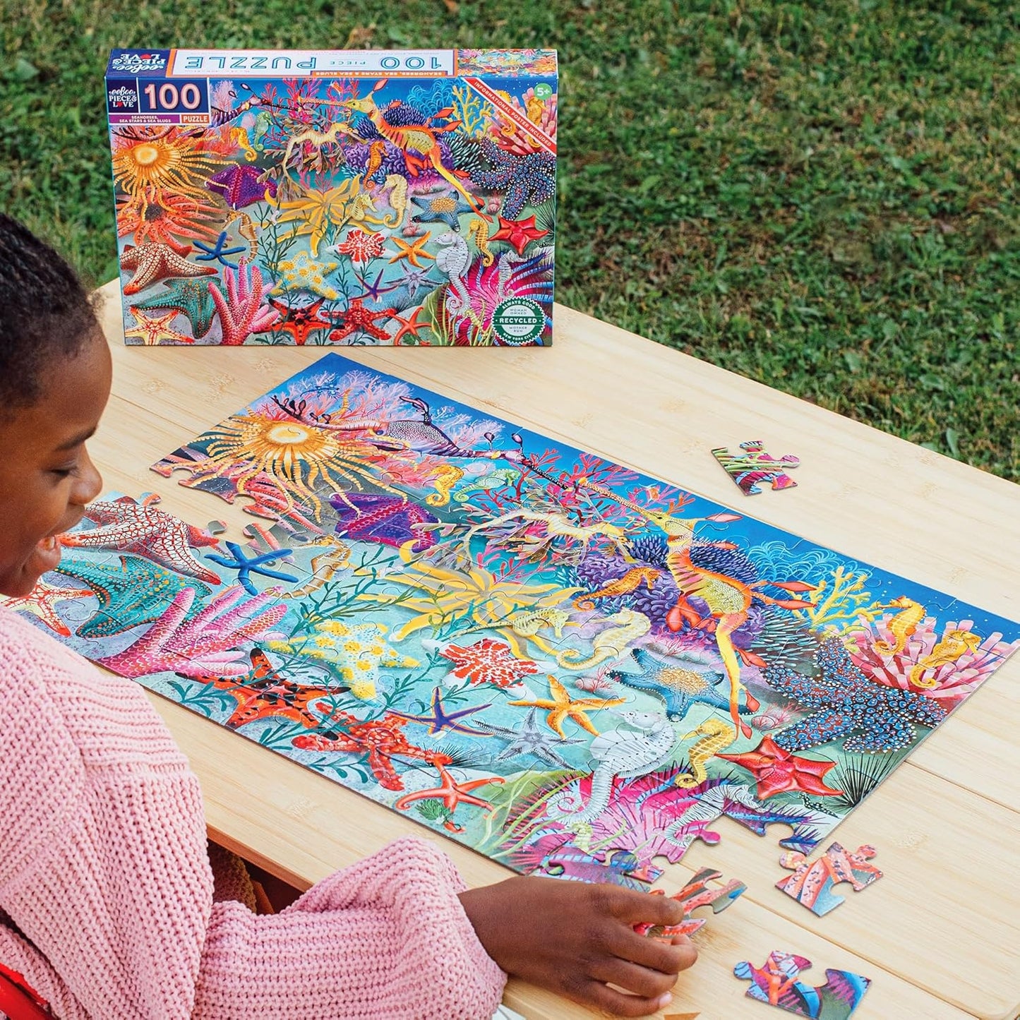 Seahorses, Sea Stars & Sea Slugs 100 Pc Puzzle