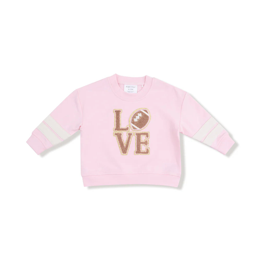Pink Varsity Cozy Drop Sleeve Sweatshirt