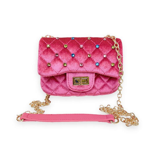 Quilted Purse - Fuchsia
