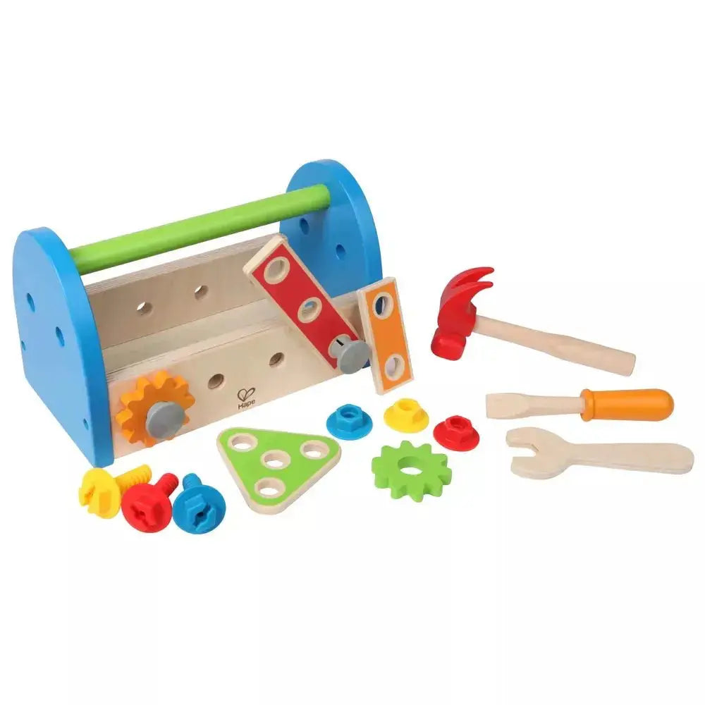 Fix It Kid's Wooden Tool Box and Accessory Play Set