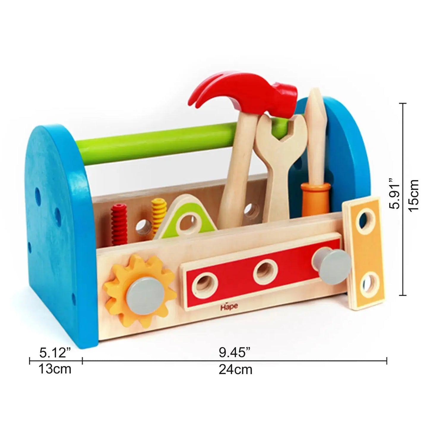 Fix It Kid's Wooden Tool Box and Accessory Play Set