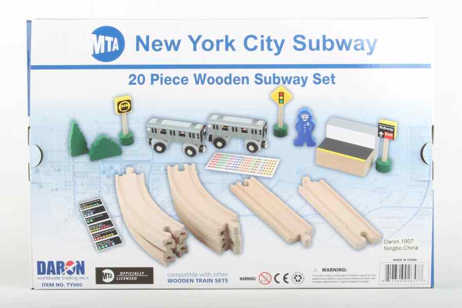 MTA NYC Subway 20 Piece Wooden Set TY060