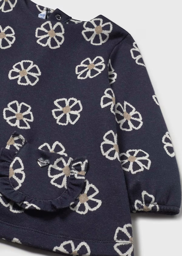 2918 Knit Flower Dress