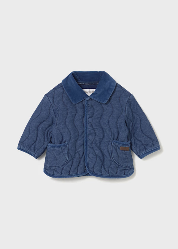 2497 Blue Quilted Jacket