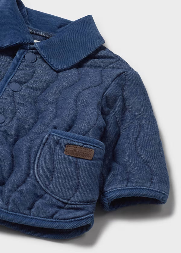2497 Blue Quilted Jacket