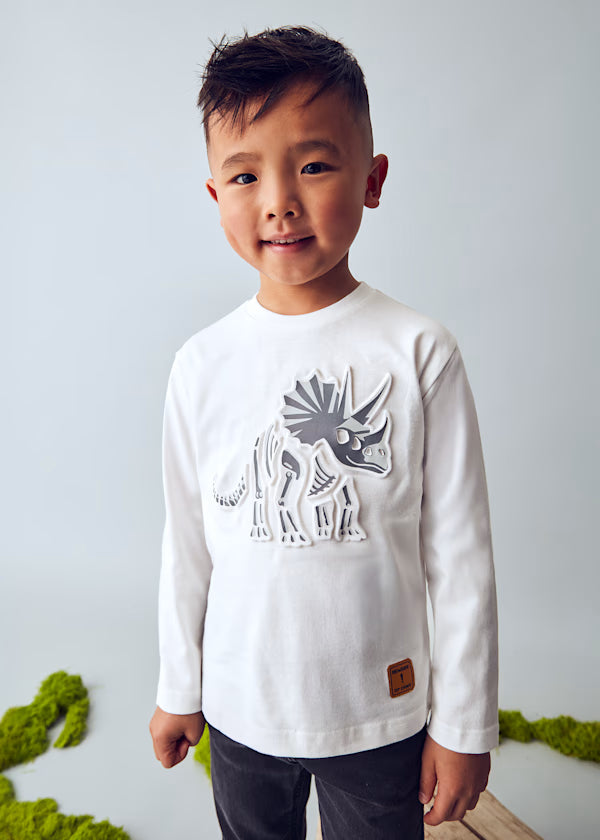 4089 Embossed Dino Tee
