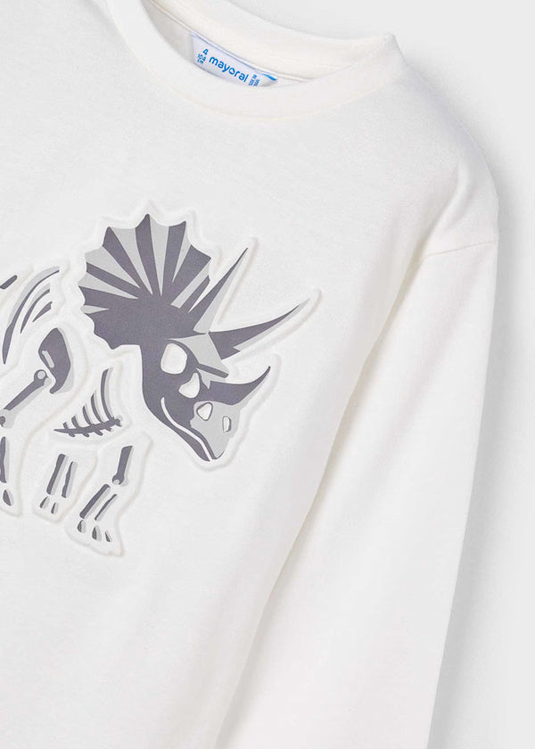 4089 Embossed Dino Tee