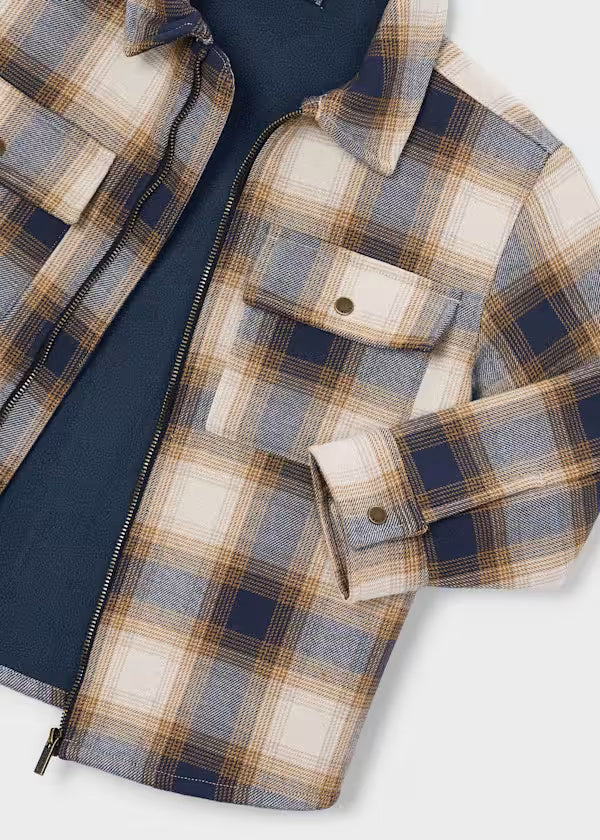4466 Ink Check Lined Jacket