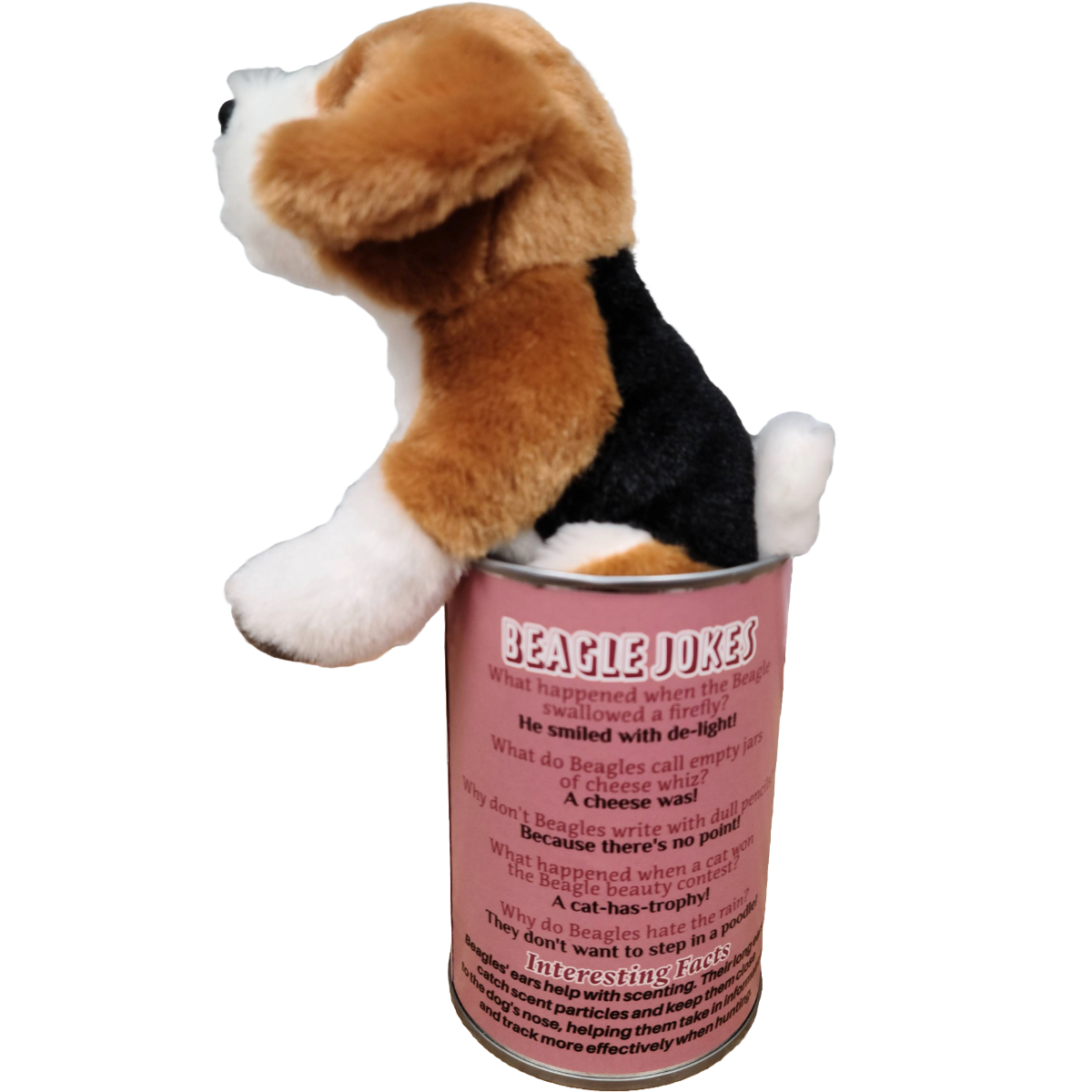 Chase the Canned Beagle Stuffed Animal Plush w/Jokes