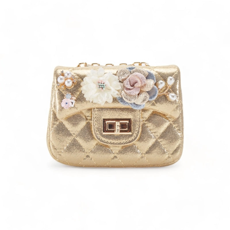 Quilted Purse - Gold