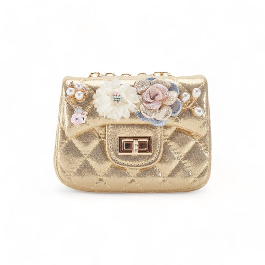 Quilted Purse - Gold