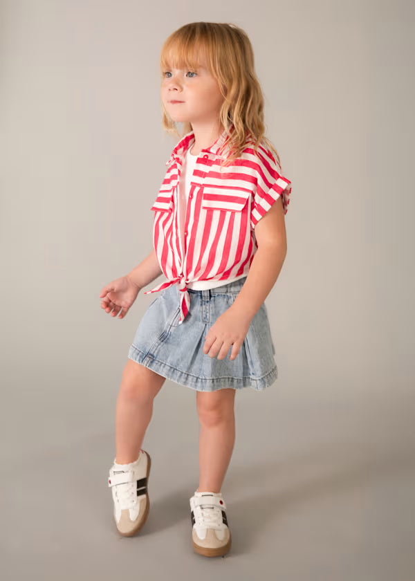 3196 Stripped Shirt SET