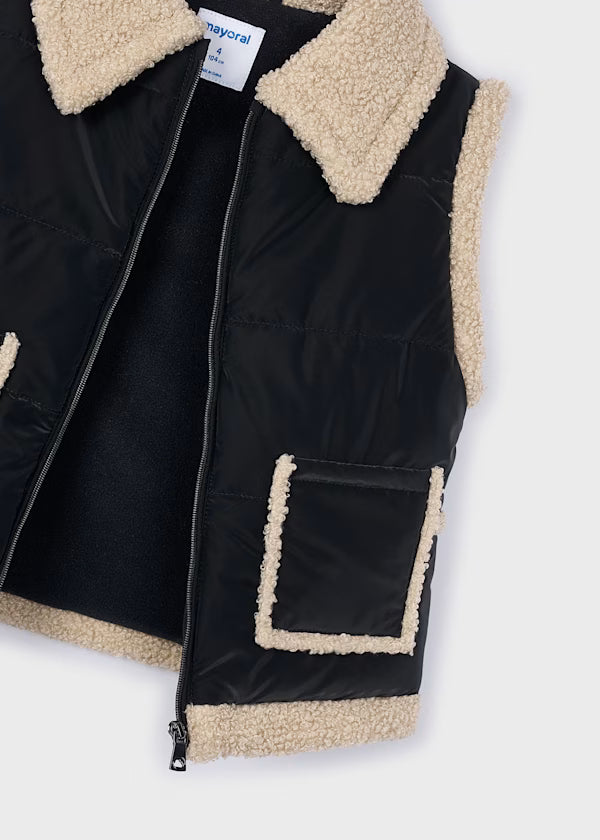 4313 Black Fleece Vest