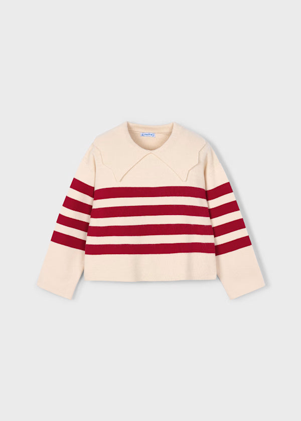 4301 Stripped Knit Sweater