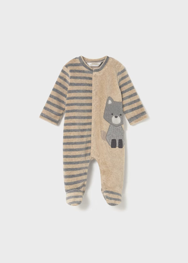 2719 Velour Footie