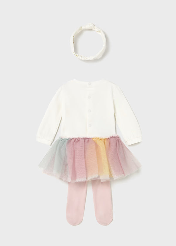 2810 3 Pc Tutu w Headband SET
