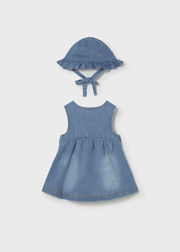 1816 Denim Dress w. Hat SET