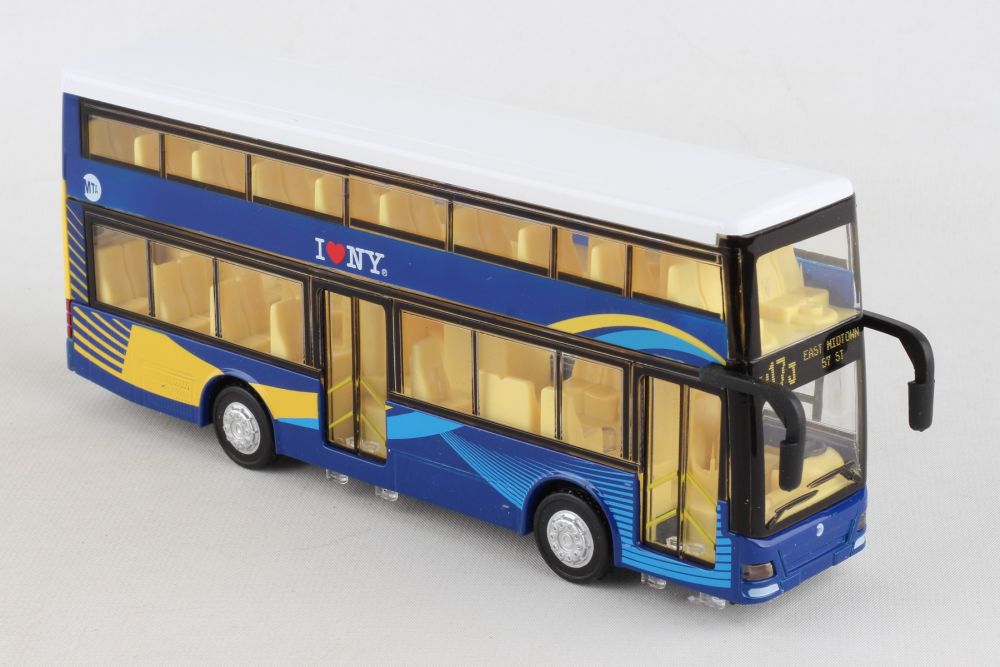 NY135610 MTA DOUBLE DECKER BUS W/ LIGHT & SOUND