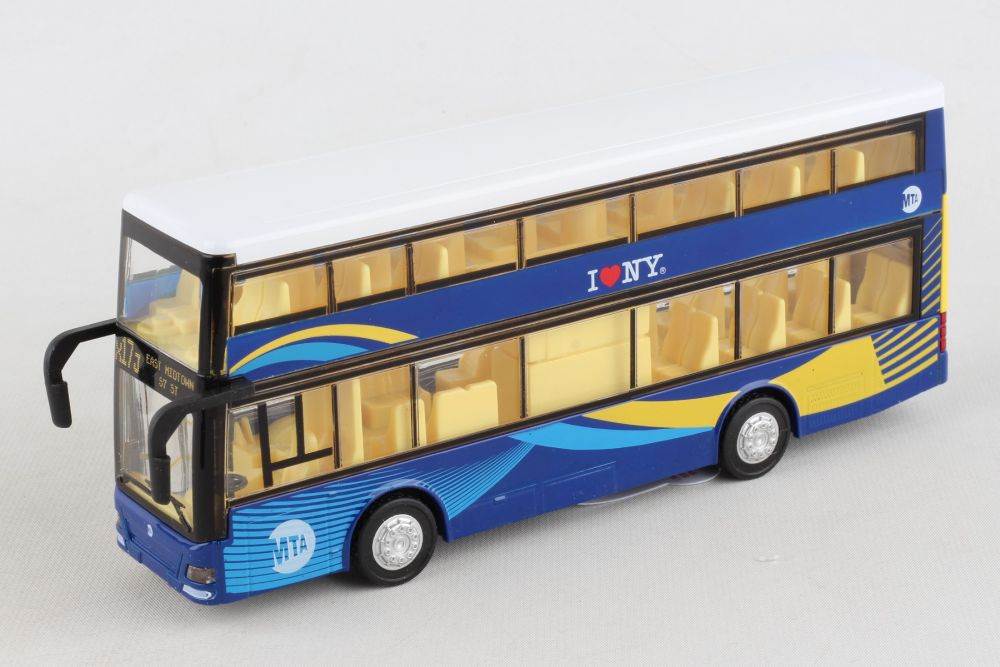 NY135610 MTA DOUBLE DECKER BUS W/ LIGHT & SOUND