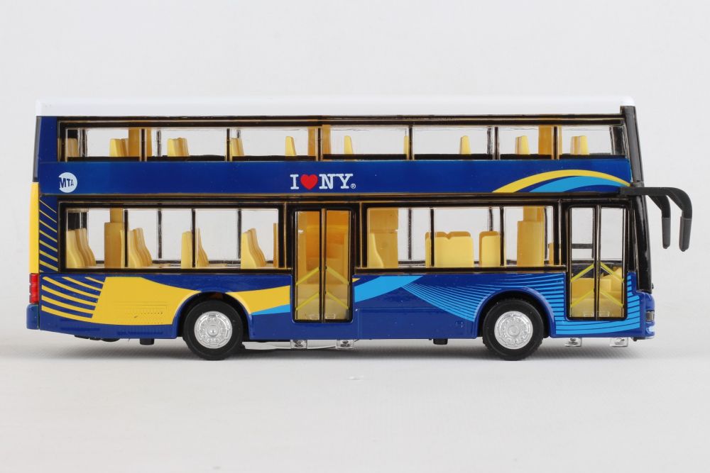 NY135610 MTA DOUBLE DECKER BUS W/ LIGHT & SOUND