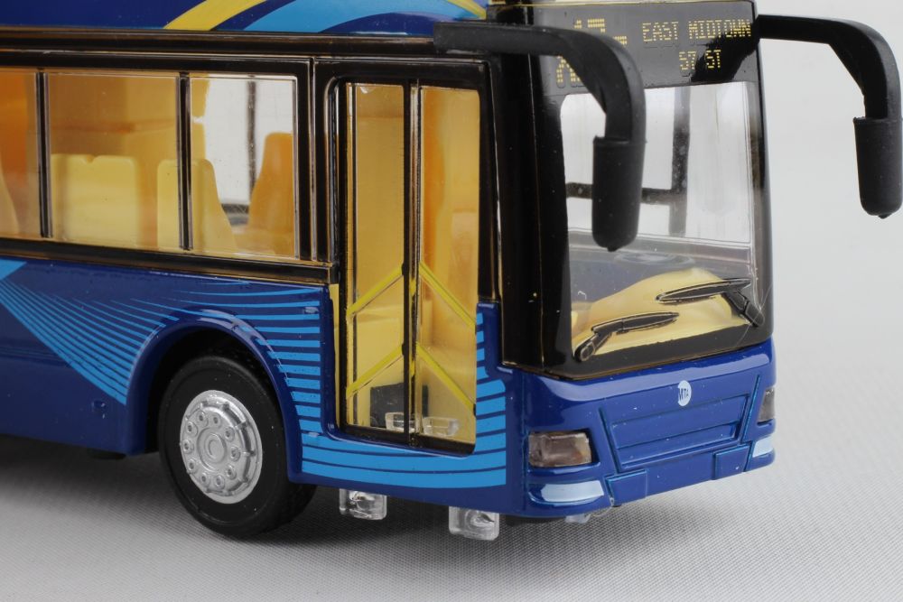 NY135610 MTA DOUBLE DECKER BUS W/ LIGHT & SOUND