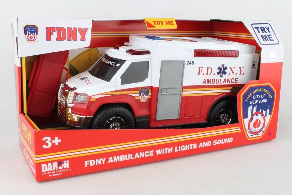 NY206007 FDNY AMBULANCE W/LIGHTS & SOUND