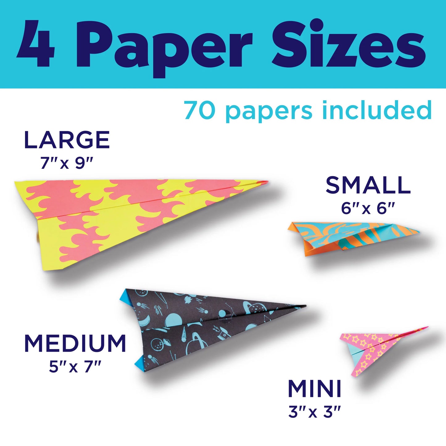 Stunt Squadron Neon Glow Paper Airplane
