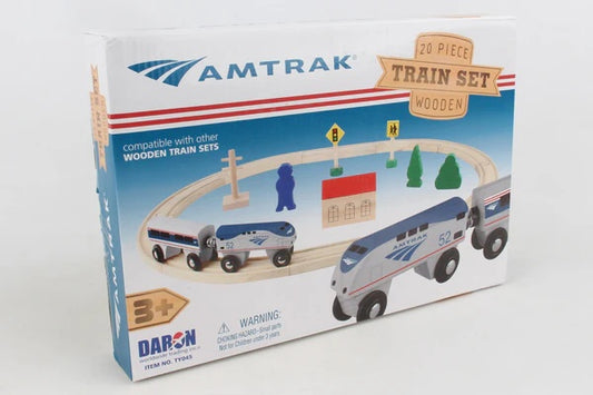 TY045 Amtrak Wooden Train Set