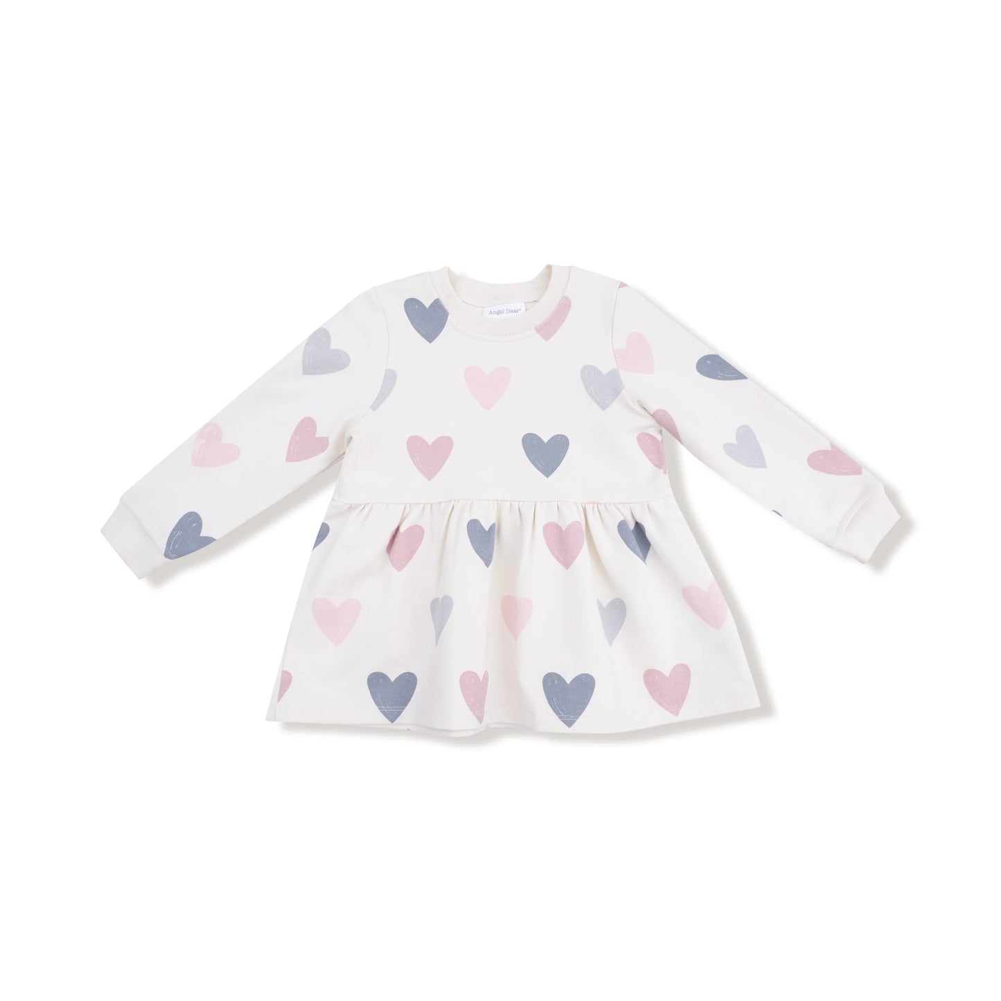 Hearts French Terry Drop Waist Dress