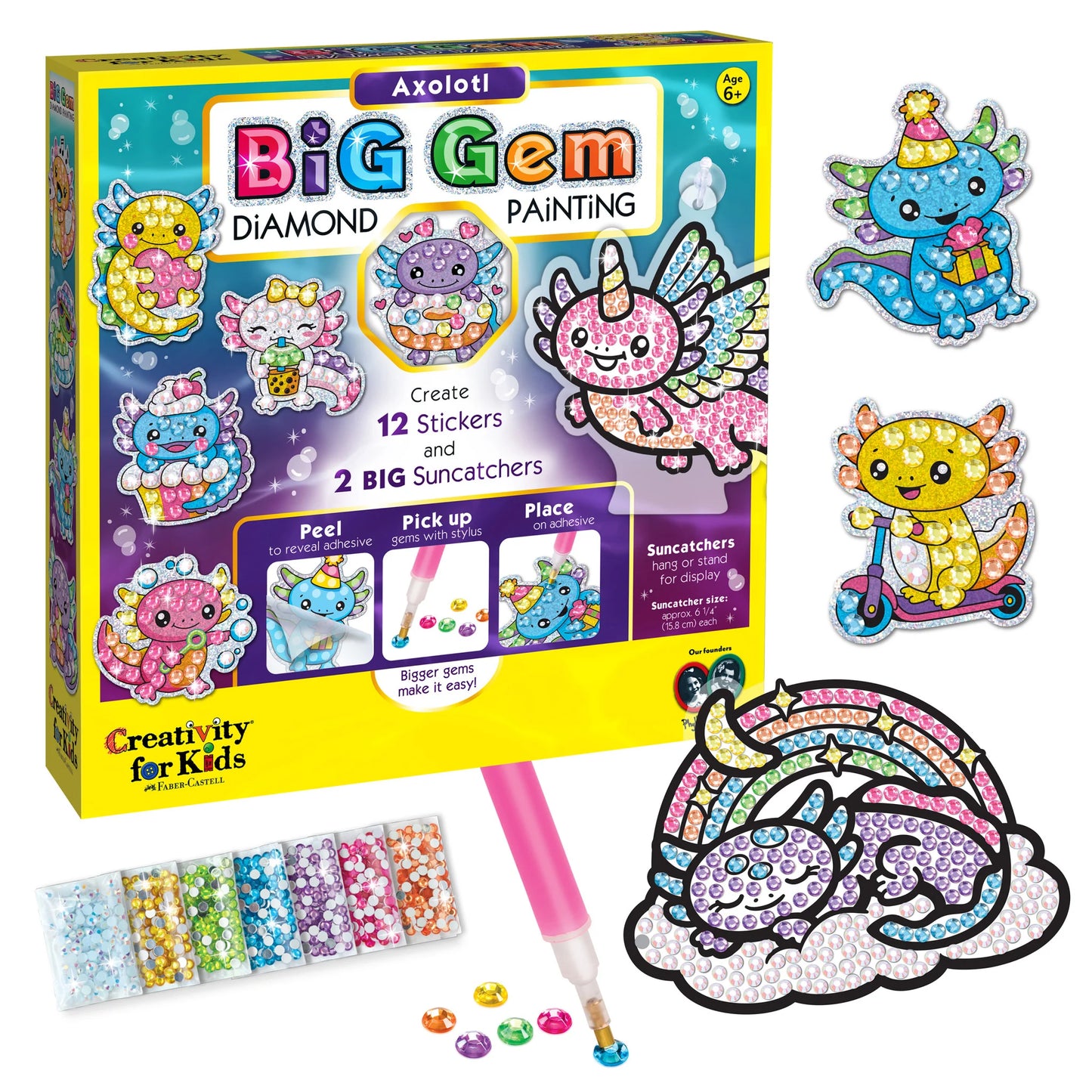 Big Gem Painting Axolotl