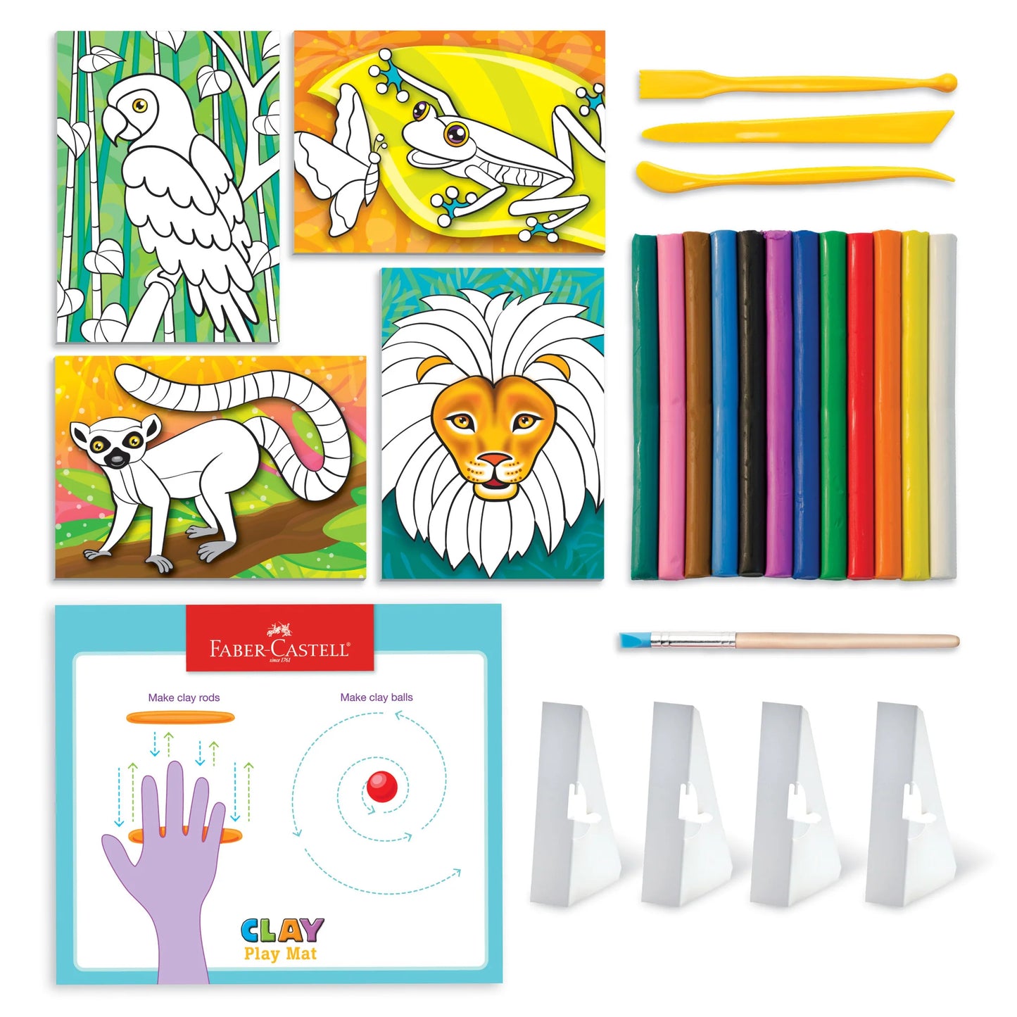 Do Art Coloring with Clay