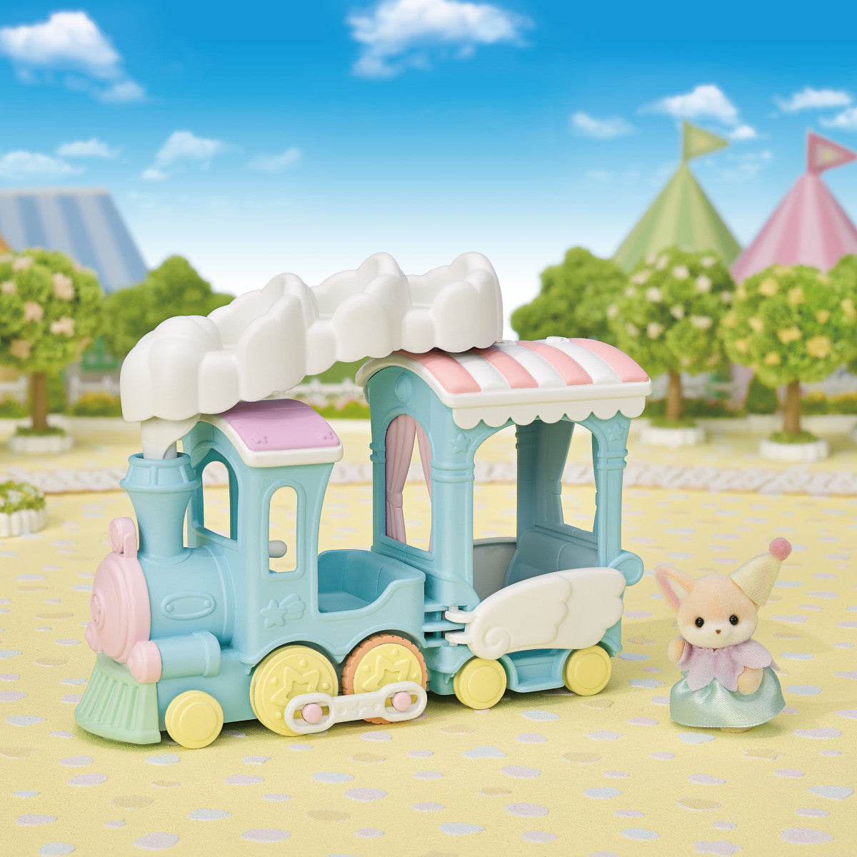 Calico Floating Cloud Rainbow Train