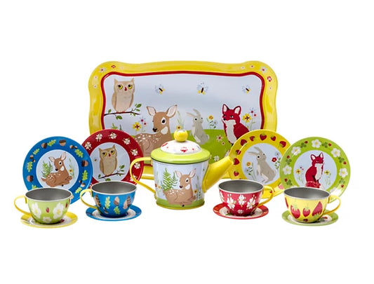 15 pce Tin Tea Set