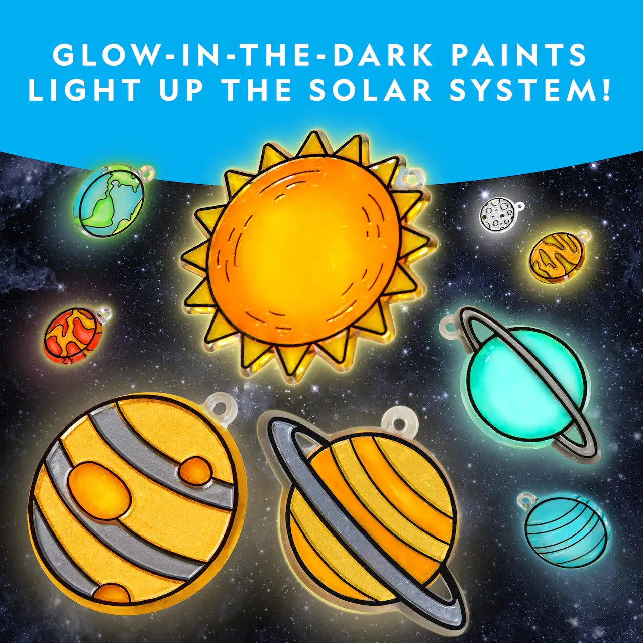 Glow-In-The-Dark Stained Glass Craft Kit