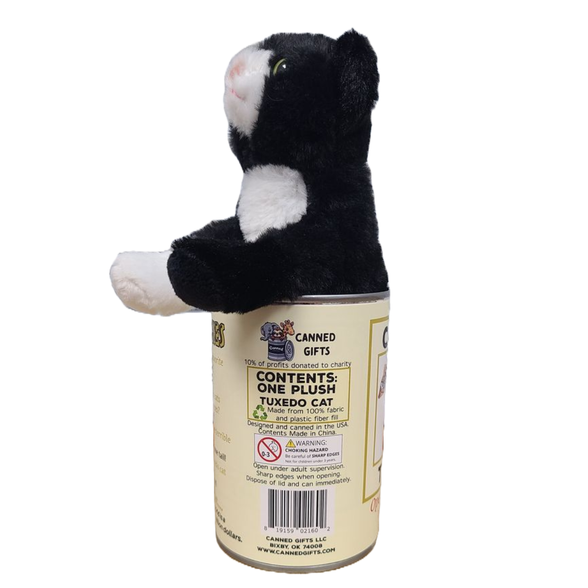 Canned Tuxedo - Rescue Cat - Eco-Friendly and Recycled