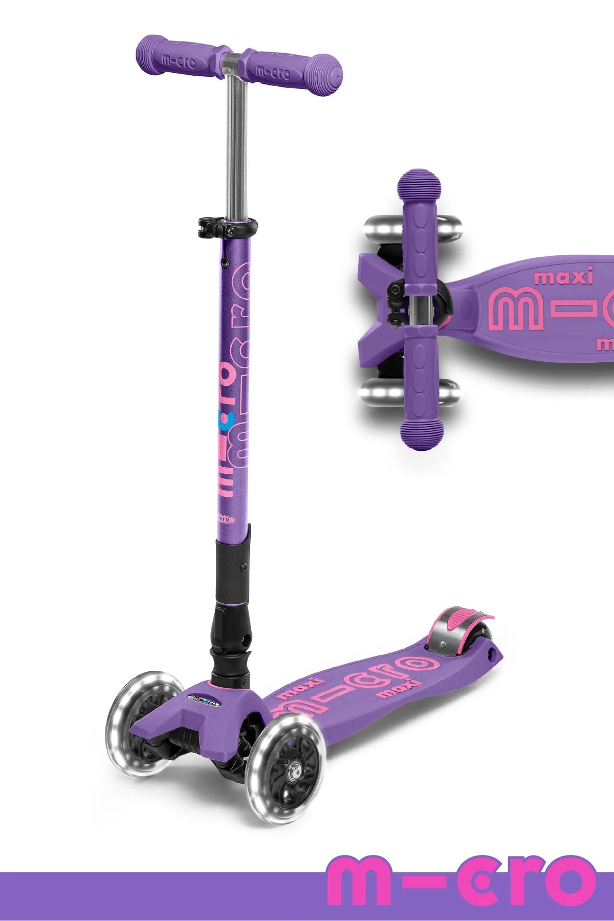 Micro Maxi Foldable LED Scooter