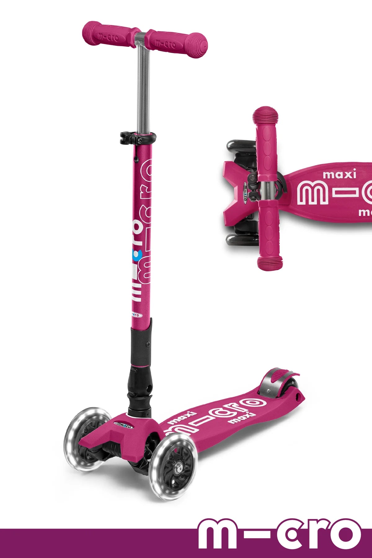 Micro Maxi Foldable LED Scooter
