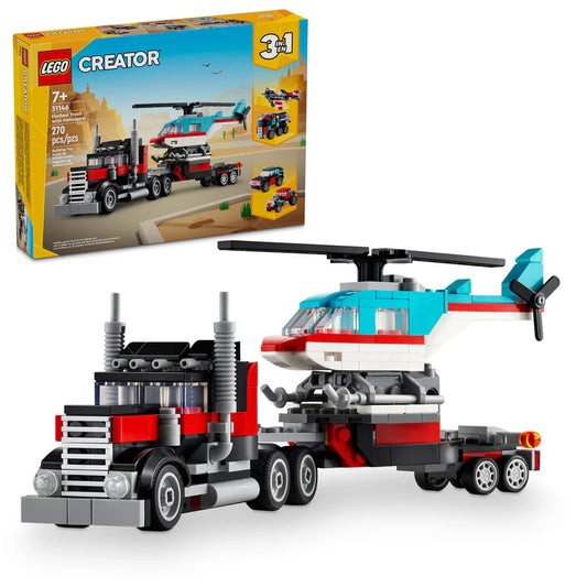 31146 Flatbed Truck with Helocopter