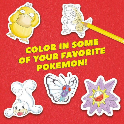 Pokemon Color Your Own Fuzzy Stickers