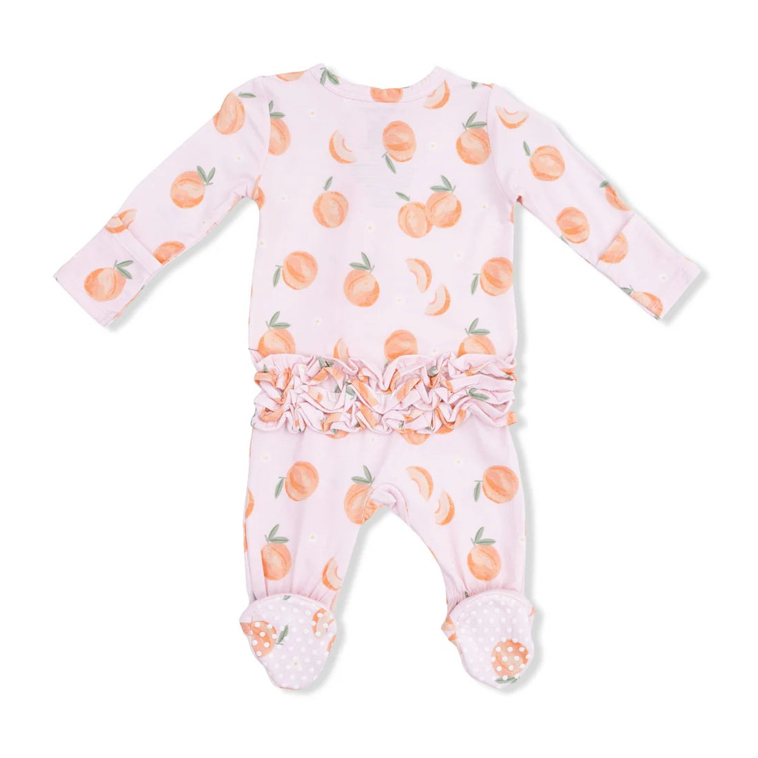 Sweet Peach Zipper Footie