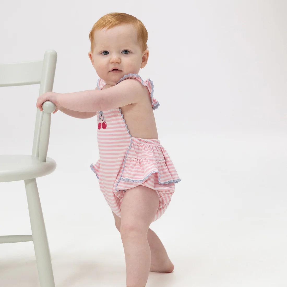 Striped Cherry Sunsuit