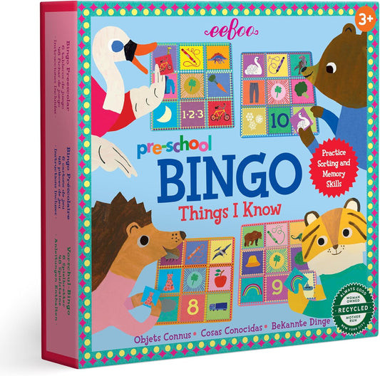 Preschool Things I Know Bingo