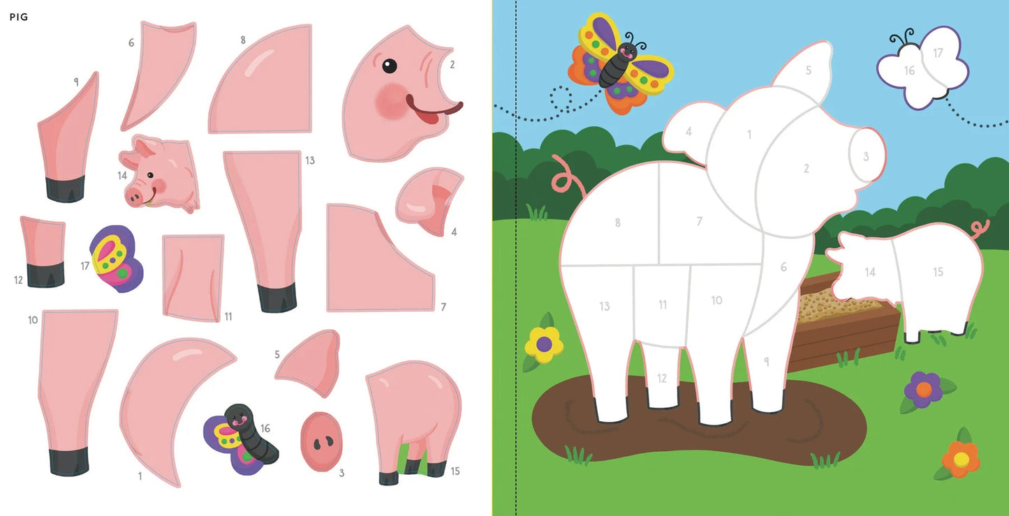 Color by Sticker - Farm Animals